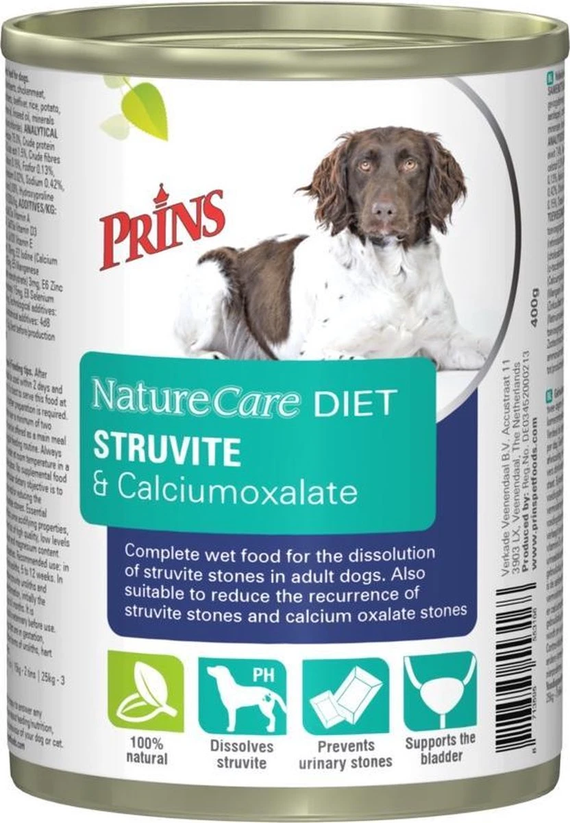 6x Prins NatureCare Diet Struvite & Calciumoxalate Hond Natvoer 400 gr 6x Prins NatureCare Diet Struvite & Calciumoxalate Hond Natvoer 400 Gr -Beste Hondenspullen Winkel 6x Prins NatureCare Diet Struvite amp Calciumoxalate Hond Natvoer 400 gr