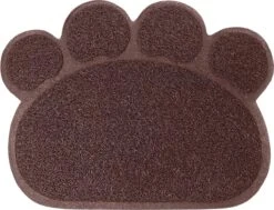 Leshuang®️ – Placemats – Kattenbakmat – Placemat Voerbak – Mat – Antislip – 40 X 30 Cm – Bruin