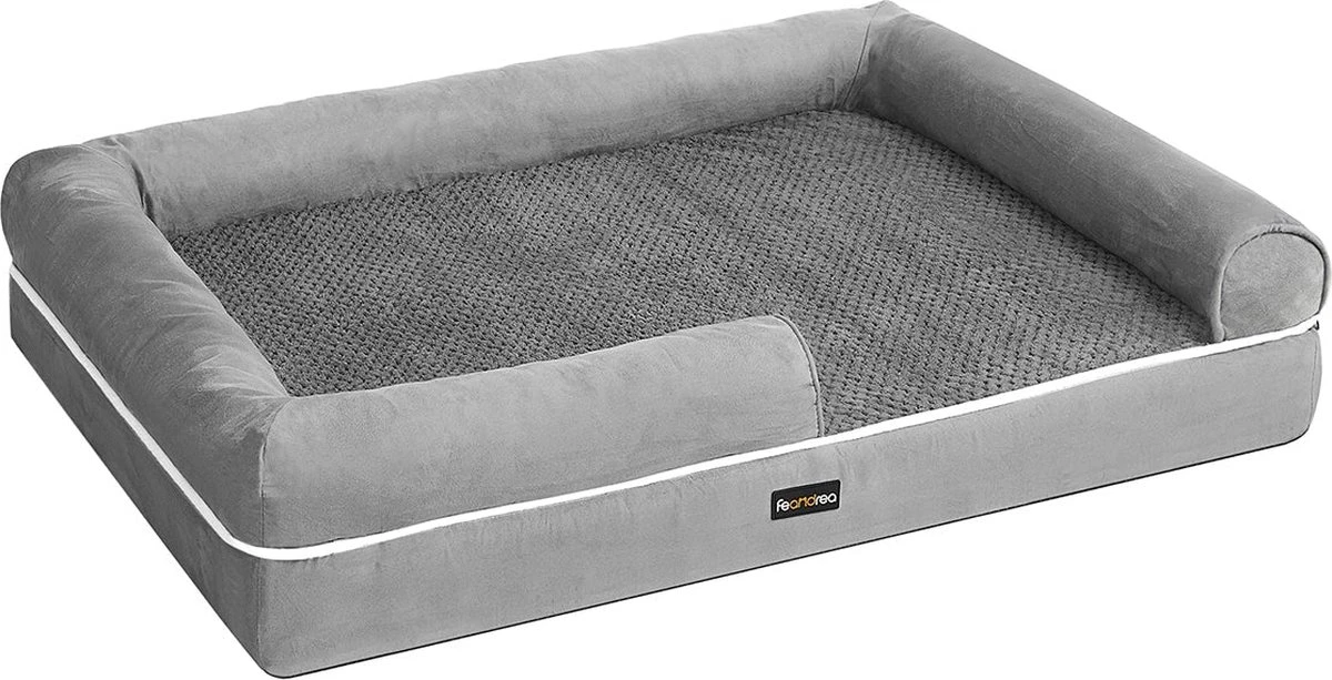 Orthopedisch hondenbed – Hondenkussen – Hondenmand – Zachte vulling – Hondensofa – 106 x 80 x 25 cm – Grijs Orthopedisch Hondenbed – Hondenkussen – Hondenmand – Zachte Vulling – Hondensofa – 106 X 80 X 25 Cm – Grijs -Beste Hondenspullen Winkel Orthopedisch hondenbed Hondenkussen Hondenmand Zachte vulling Hondensofa 106 x 80 x 25 cm Grijs