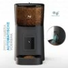 Pretty Paws PP003 – Camera Voerautomaat Zwart – Automatische Voerbak – Slimme Voerautomaat Met App – Instelbaar Voedingsschema