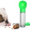Waterfles 500 Ml Hond – Groen – Voercontainer 100 G – Poepzakjes Houder & Poepschep – Drinkfles – Voederbak – Voerbak – Drinkbak – Mobiel – Multifunctioneel